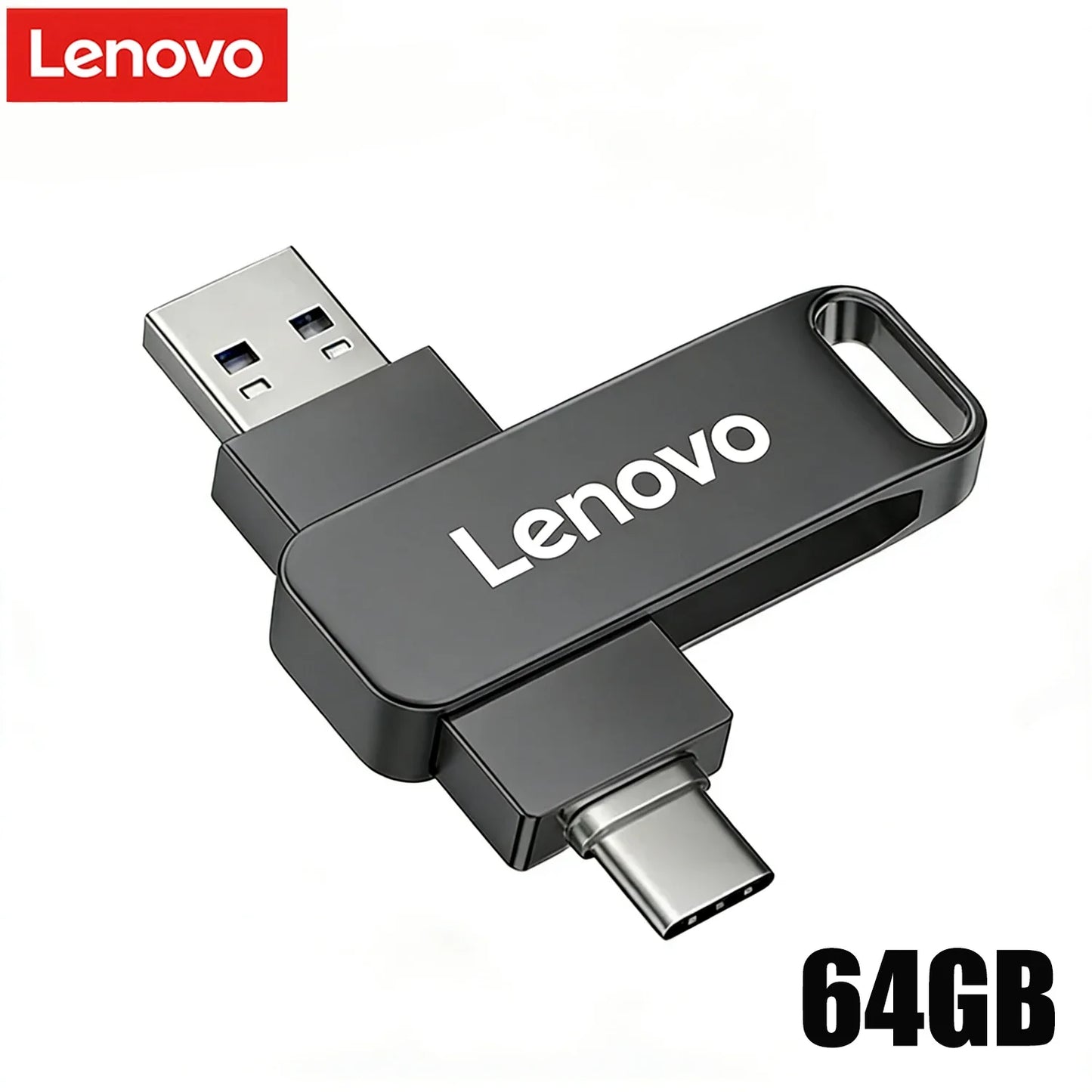 Lenovo OTG Pen Drive 256GB High Speed USB 3.2 Flash Drives Metal Type-C Pendrive 512GB Waterproof Stick For Phone Computer