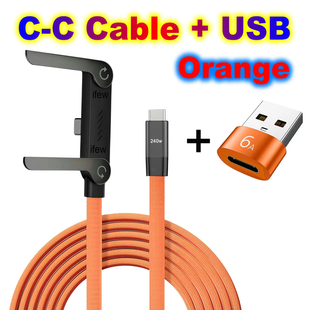 USB Type C Flat Phone Charger Fast Charging Cable C Kick Cable Stand Invisible Support Foldable Holder Charge Bracket For iPhone