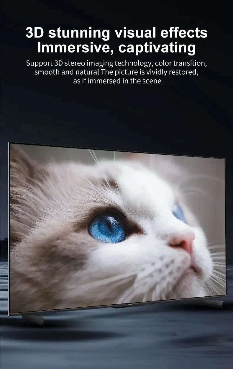 4K HD Video Conversion Cable Typec To Hdtv Same Screen Cable TV Computer 2 Meters Braided Screen Projection Cable