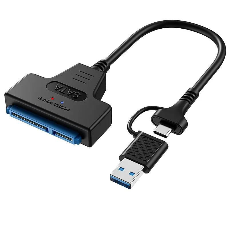 New USB 3.0 3.1 SATA to USB Cable USB 3.0 to SATA III Hard Disk Adapter Compatible With 2.5-inch Hard Drives SSD UASP Support