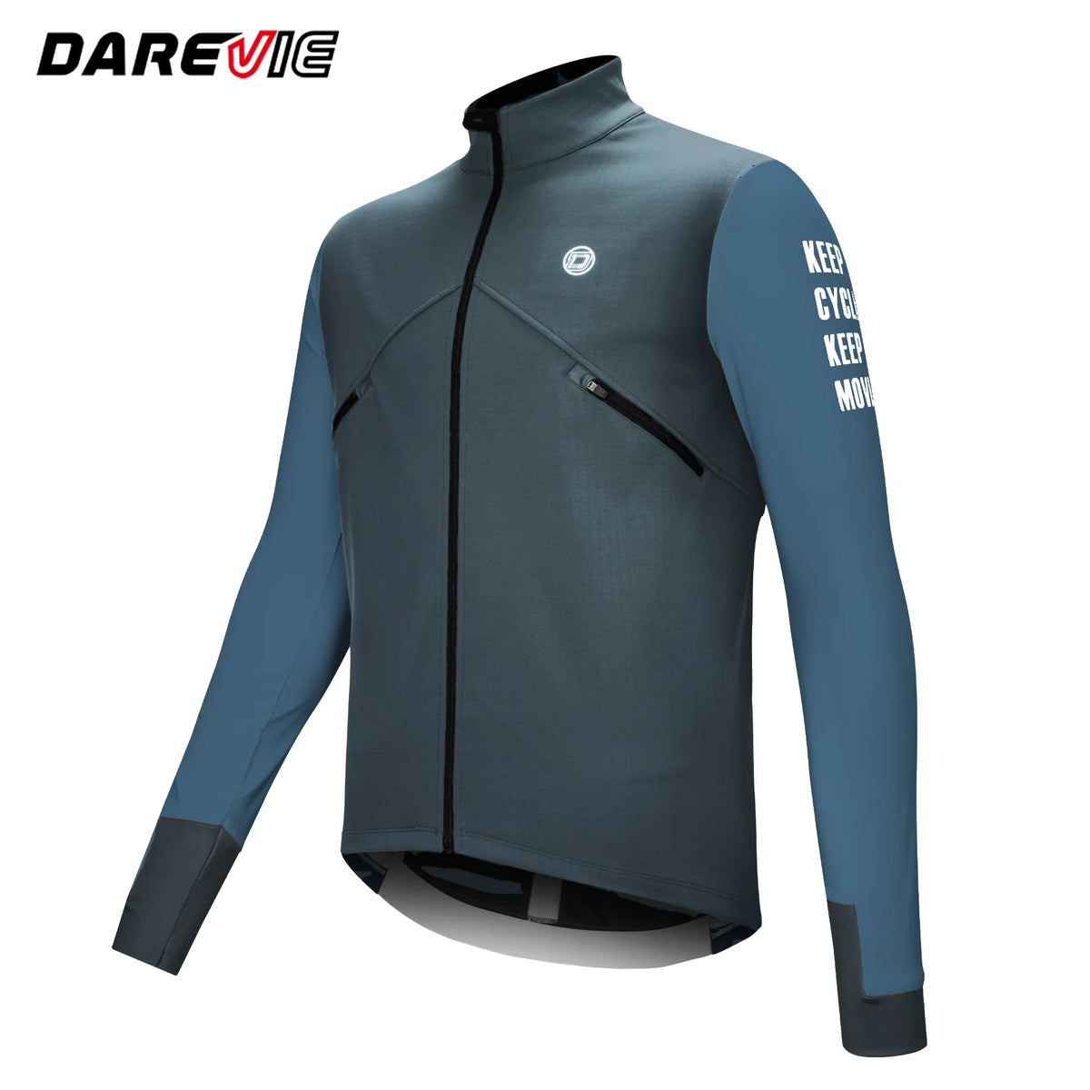 DAREVIE Cycling Men's Jacket Windproof Fleece Pro Cycling Jackets Long Sleeve Warm Soft Brushed Pro Breathable Bicycle Clothing