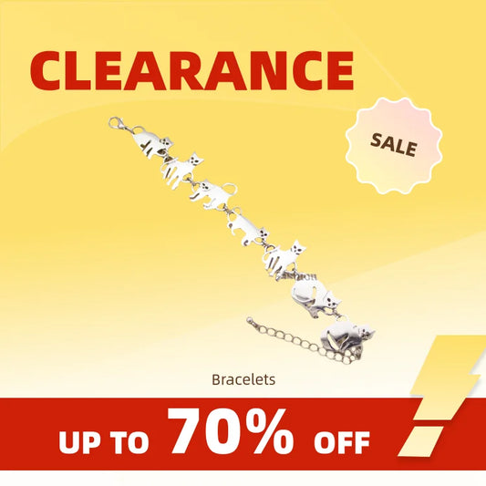 Clearance_Cat Pendant Charm Chain Link Bracelets For Women Cowgirl Cuff Bangles Fashion Jewelry Egyptian Bastet Pulseira Accesso