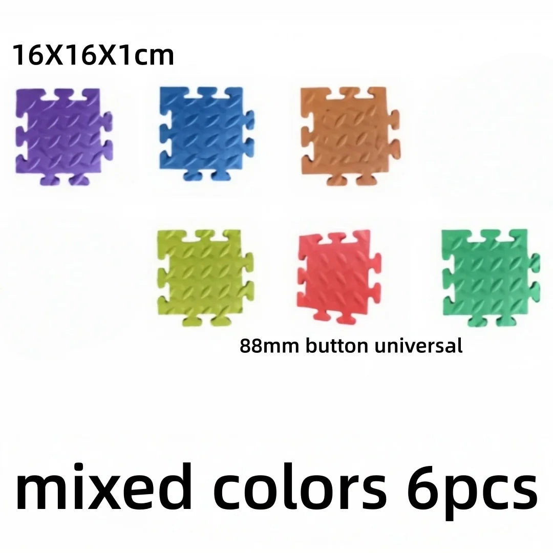 6pc Pet Button Puzzle EVA Pad Dog Cat Training Communication Buttons Anti Slip Mat Interactive Toy Multi-functional Pet Supplies