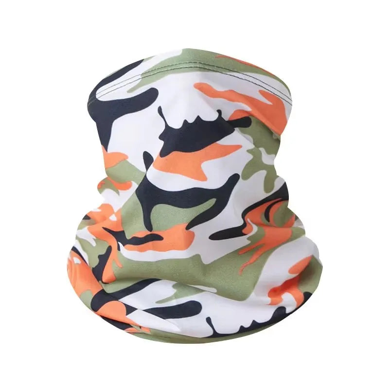 LOOGDEEL Sun Protection Bib Spring and Summer Motorcycle Neck Cover Sports Magic Bandana Riding Mask Full Face Outdoor Ice Silk