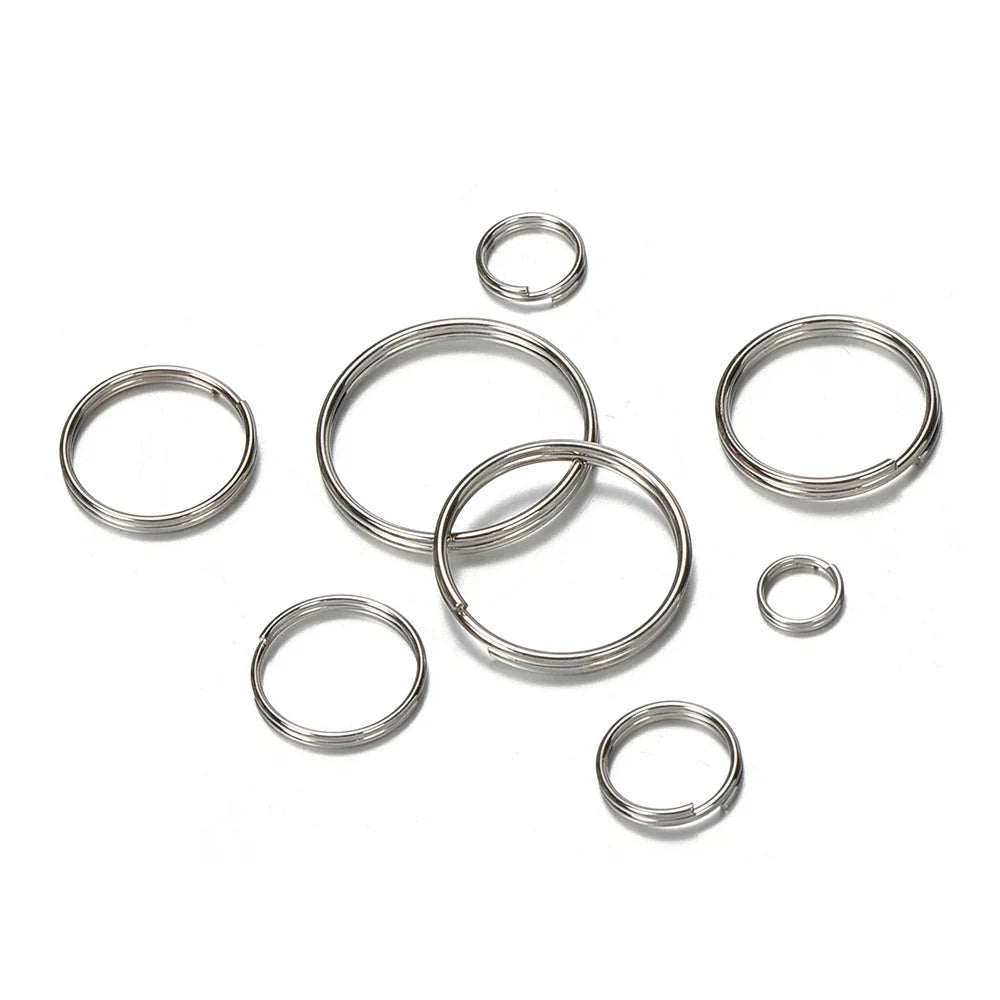 50pcs Key Ring Connector for DIY Keychain Making Findings