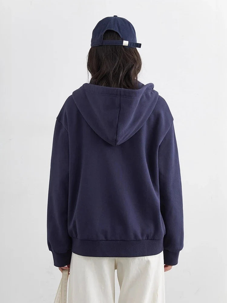 CHIC VEN Korean Women Sweatshirts Loose Casual New Hooded Female Top Drawstring Ladies Jacket Fleece Pullover Autumn Winter 2025