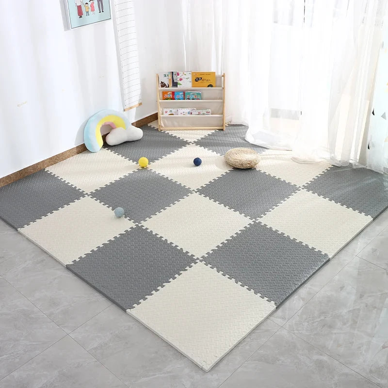 4~20Pcs Puzzle Fitness Mat, Eva Interlocking Foam Floor Tiles for Home Gym, Home Gym Equipment Mat, Non-Slip Floor Mat for Kids