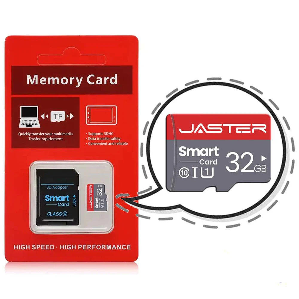 JASTER High Speed Mini SD Memory Card 256GB Class 10 Micro TF flash usb pen drive card 4GB 8G 16G 32GB 64GB 128GB for Smartphone