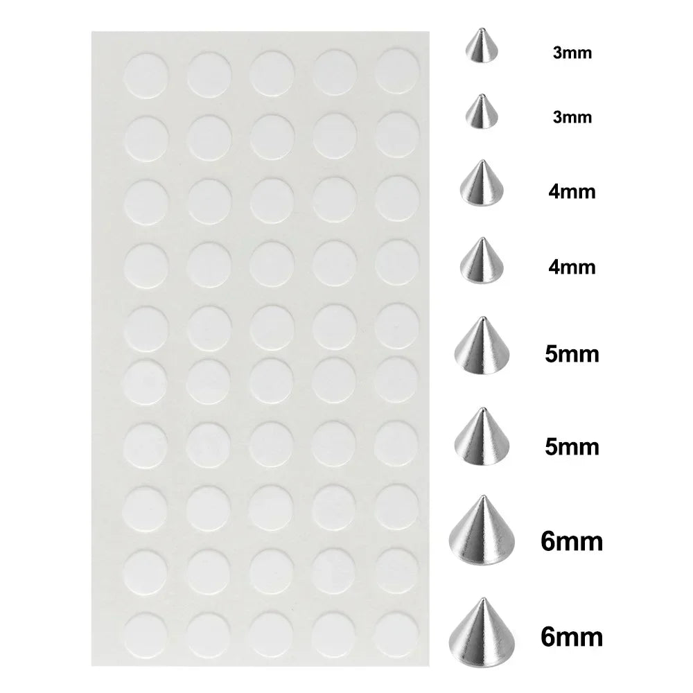 58pcs Non Piercing Lip Nails Sticker Selfadhesive Waterproof Reusable Fake Lip Nail Eyebrow Nose Ring Body Belly Button Jewelry