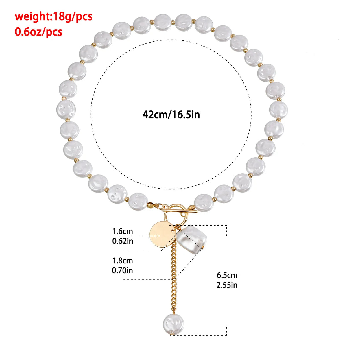 Kpop Imitation Pearl Beaded Pendant Necklace Moon Metal Link Splicing Choker for Women Ladies Jewelry Wedding