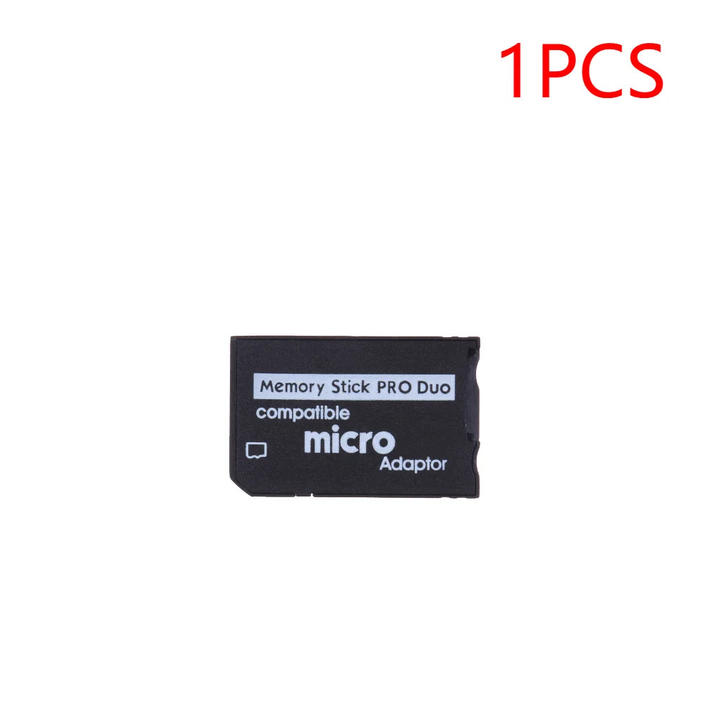 TF To MS Card Mini Memory Stick Card Adapter Plug and Play Card Reader Adapter Replacement Parts Accessories for Pro Duo