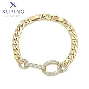 Xuping Jewelry Charm Square Shaped Luxury Exquisite Gold Color Plated Crystal Earring for Women Gift A00606258