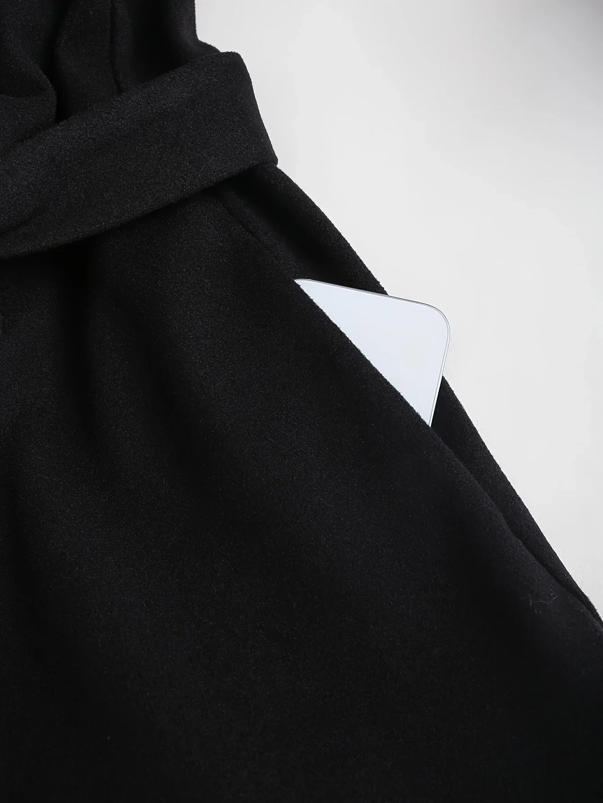 A Large-Sized, Casual, Elegant and Fashionable Double-Breasted Hooded Jacket for Women in Autumn and Winter