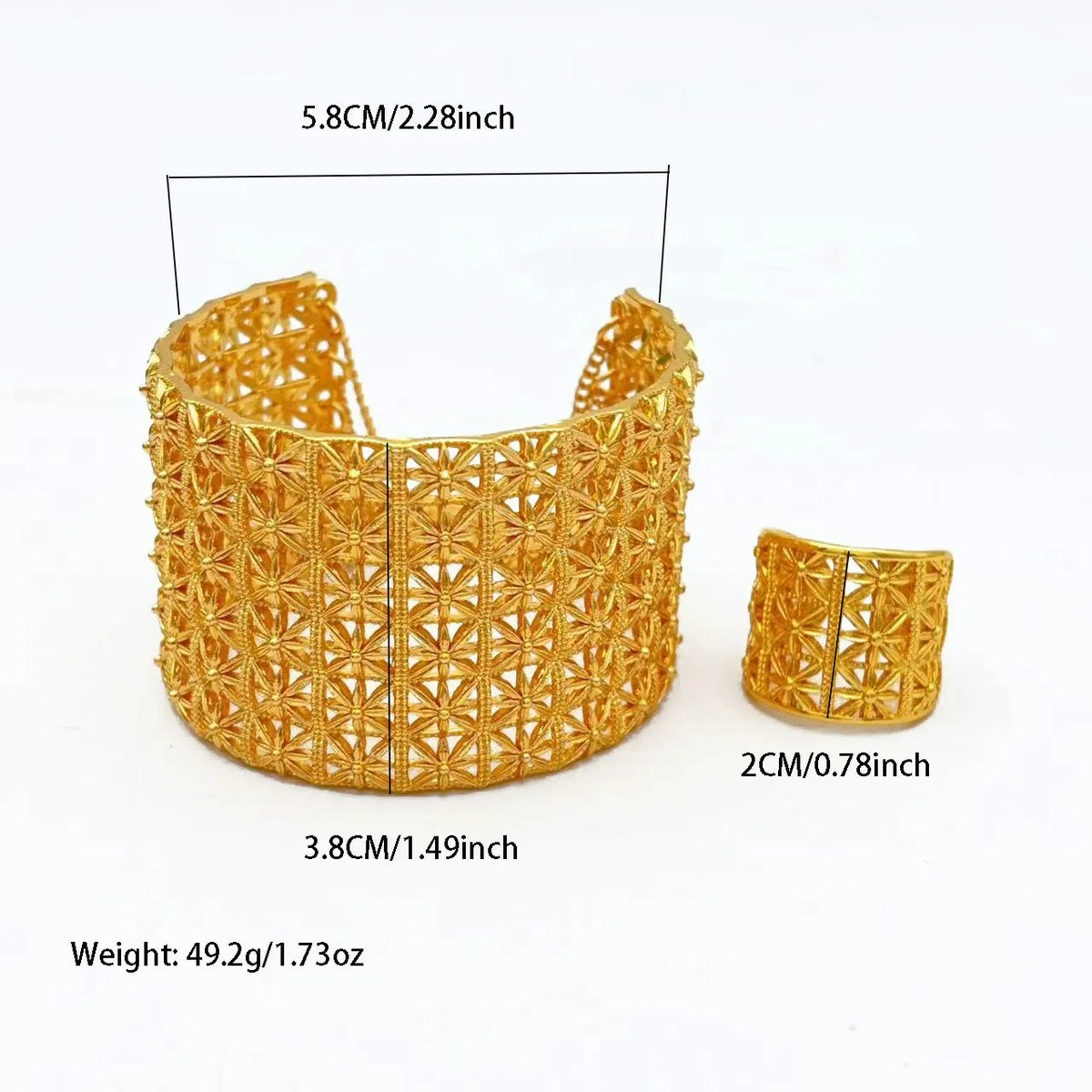 Indian Gold Color Tassel Bracelets Ring For Women Dubai African Hard Charm Bangles Wedding Arabic Hand Jewelry Party Gifts