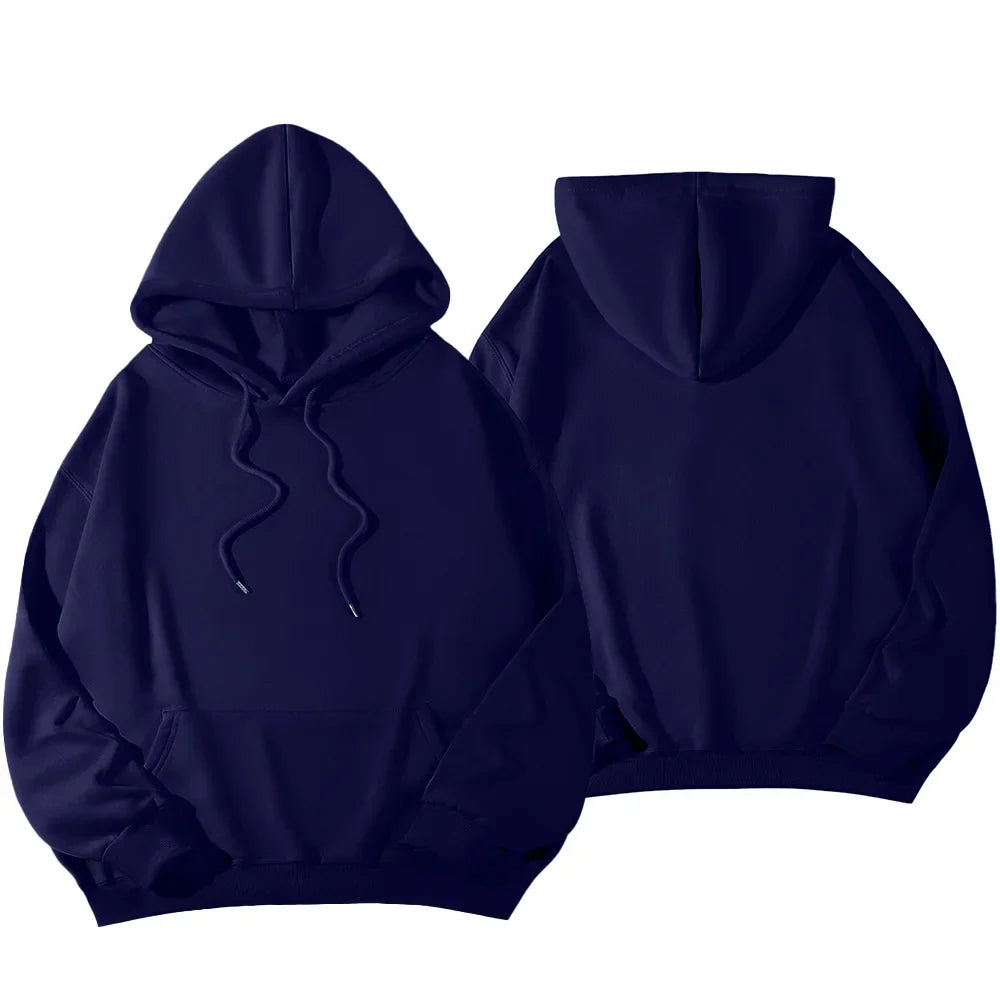 Women's Hoodies Pullover Spring Autumn Casual Hoodie 2026 Sweatshirts Solid Color Hoodies Oversize Black Sweatshirt Women Top