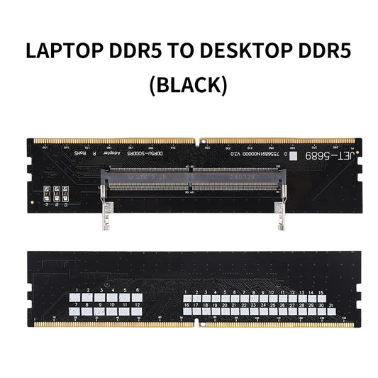 DDR3 DDR4 DDR5 Laptop to Desktop Memory Adapter Card SO-DIMM To PC DIMM Card Mini Memory Stick RAM Connector Adapter