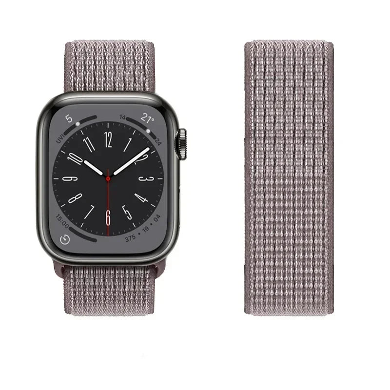 Nylon Sport loop Strap For Apple Watch Band 44mm 42/40mm 45mm  38/41mm pride Bracelet iwatch Ultra2 49mm Series 9 8 se 7 6 5 4 3