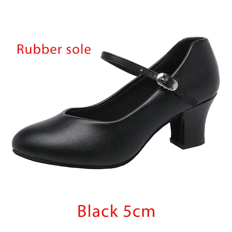 Flamenco Shoes Women Latin Salsa Dance Shoes Girls Heel 5cm Modern Ballroom Dance Shoe Ladies Girl Tango Dancing Shoe Size 34-43