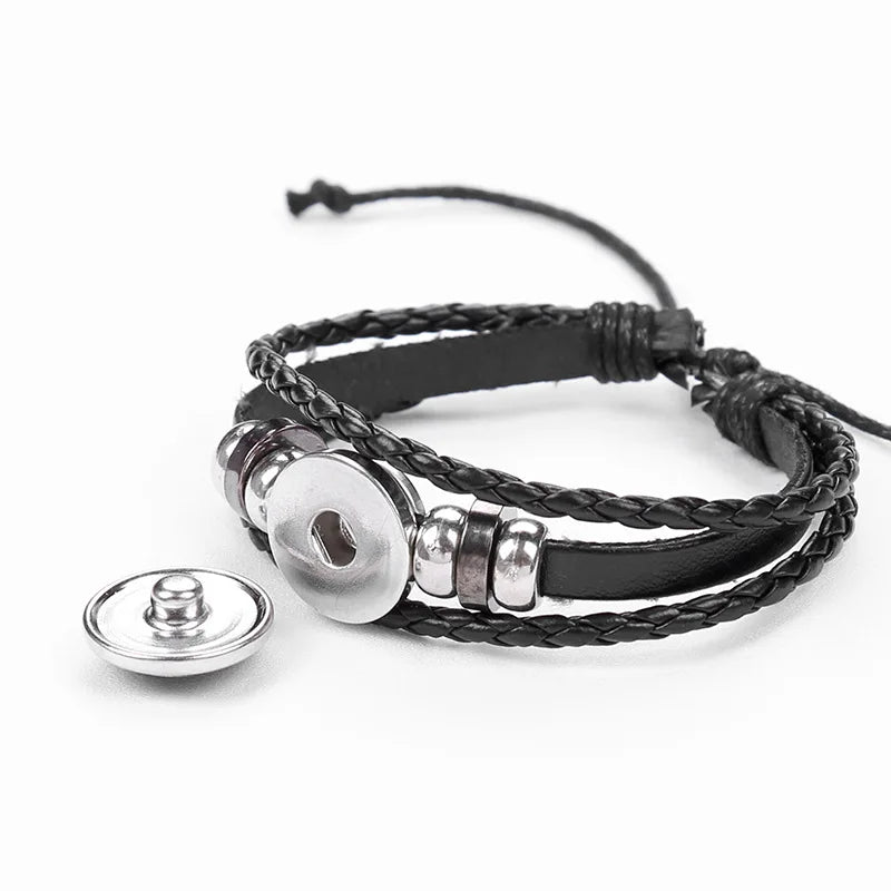 12 Constellation Zodiac Sign Charm Luminous Bracelets Men Women Vintage Multilayer Wrap Leather Chain Bangle Birthday Jewelry