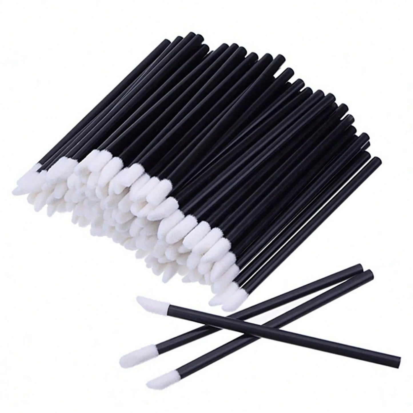 100pcs/Set Disposable Lip Brushes, Makeup Applicator Wands For Lipstick, Lip Gloss, Cosmetic Beauty Tools Kit,Giveaways