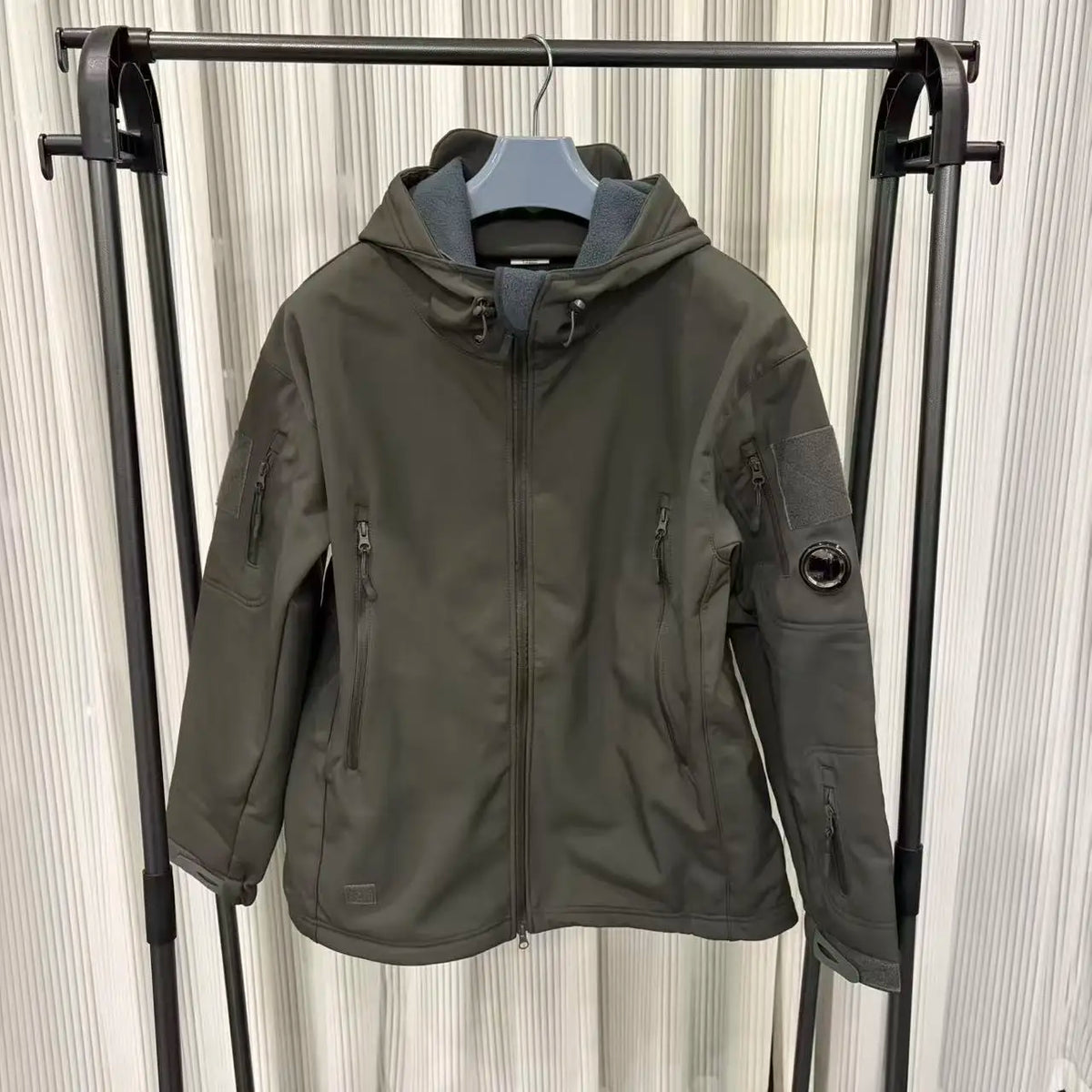 Men's Stormtrooper Jacket Windproof, Warm, Waterproof, Velvet Hooded Jacket Cycling Jacket Mountaineering Jacket Winter Jacket