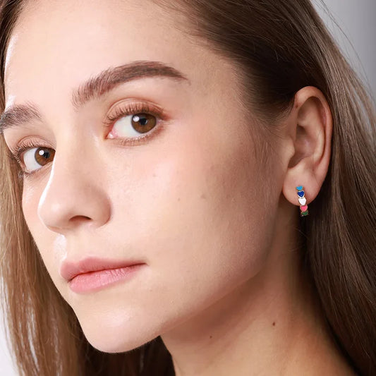 Stainless Steel Heart Earrings for Women Waterproof Gold Color Earrings 2025 Trend Aesthetic Ear Piercing Jewelry Wedding Gifts