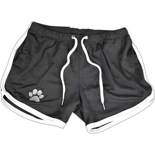 Summer fitness shorts Loose running shorts Men's jogging sports Breathable mesh shorts Thin trend men's three-quarter pants