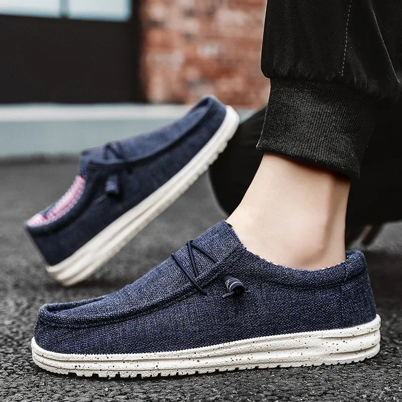 Men's Mesh Loafers Autumn Mens Vulcanized Shoes Breathable Lightweight Hiking Outdoor Sports Shoes Zapato Abierto Scarpa Aperta