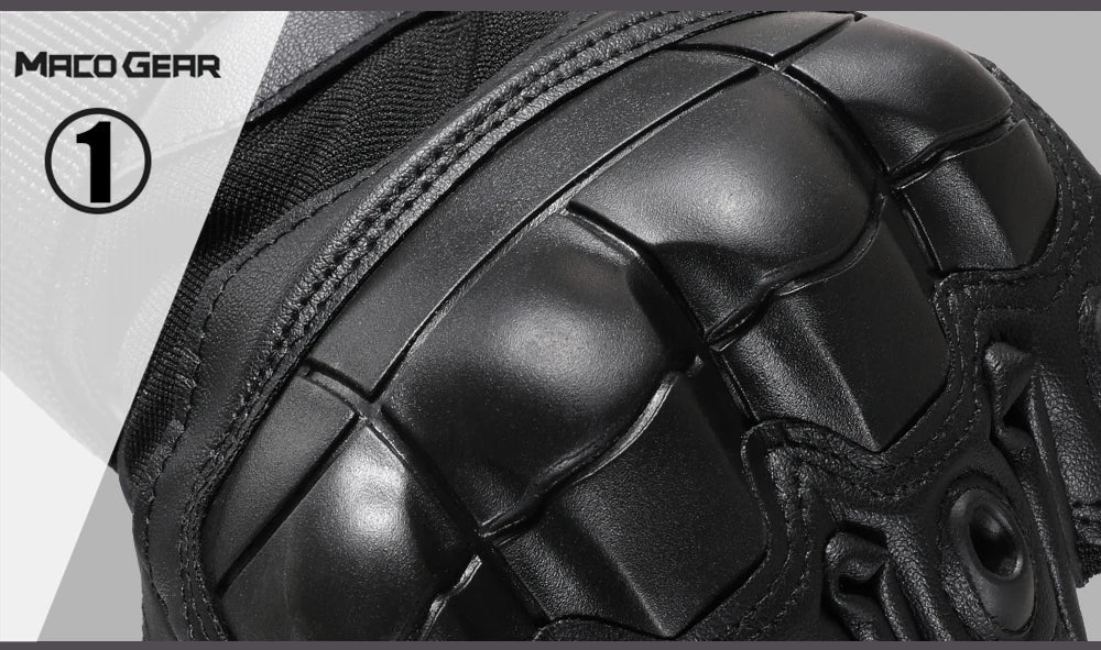 Touchscreen PU Leather Motorcycle Gloves Racing Pit Bike Riding Motorbike Moto Motocross Enduro Non-slip Protective Gear Men