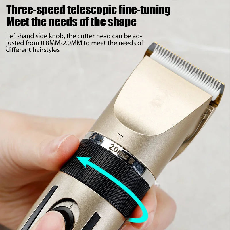 Electric Hair Trimmer Shaver Home Trimmers for Men Hair Clipper Professional Rechargeable Shavers Barber Hair Cutting Machine