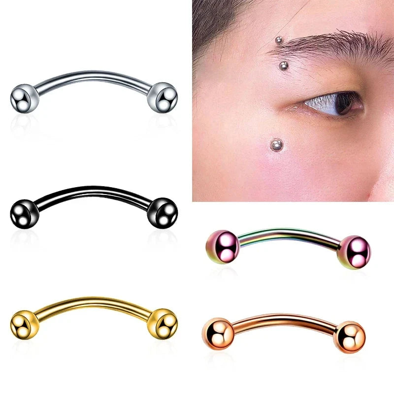 1PC metal Horseshoe Fake Nose Ring C Clip Septum Lip stainless steel Real Piercing Nose Rings Hoop For Women Men Jewelry