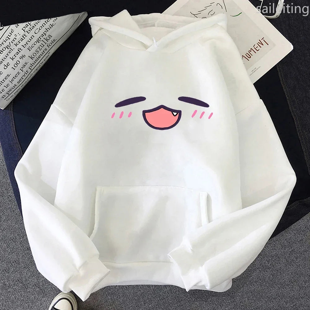 TakoTakodachi Anime Kangaroo Pocket Hololive Winter Women Spring Autumn Tops Sweatshirt Vintage Harajuku Winter Clothes Women