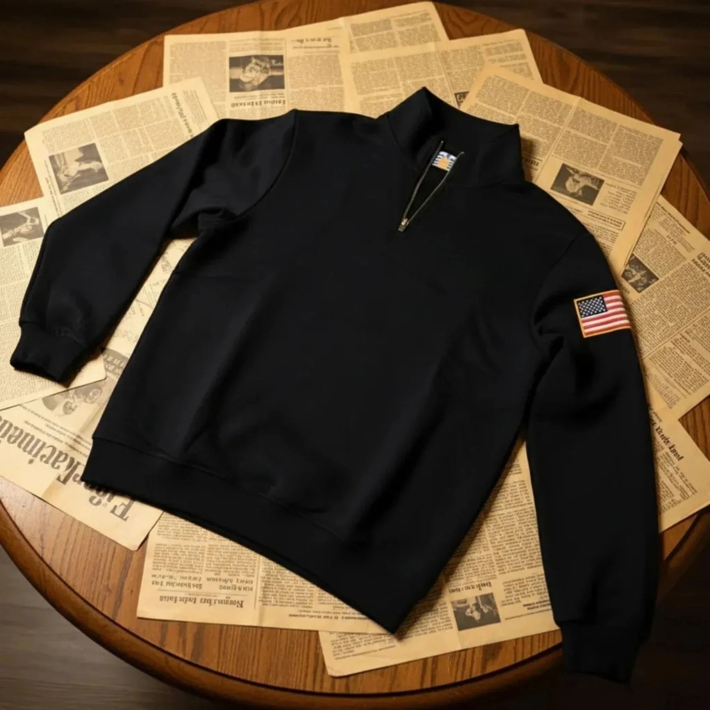 Low-key Style Quarter Zip Pullover Y2k Stand Collar Embroidered Hoodies Sweatshirt Mens Oversize Sweatshirt Hoodie K Pop Clothes