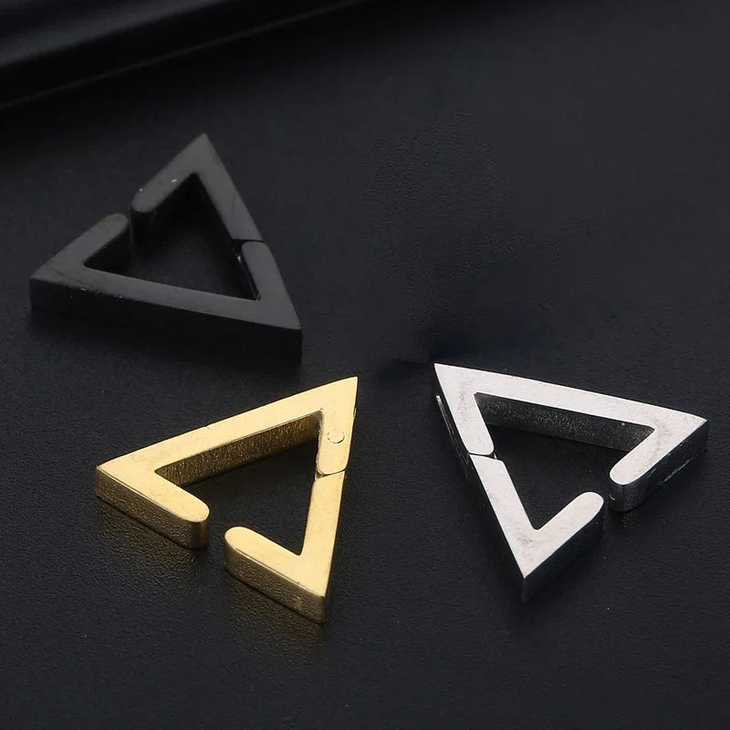 1 Pairs Fake Ear Clip Hoop Earrings for Men and Women Stainless Steel Painless Non Piercing Fake Earrings Jewelry Gifts