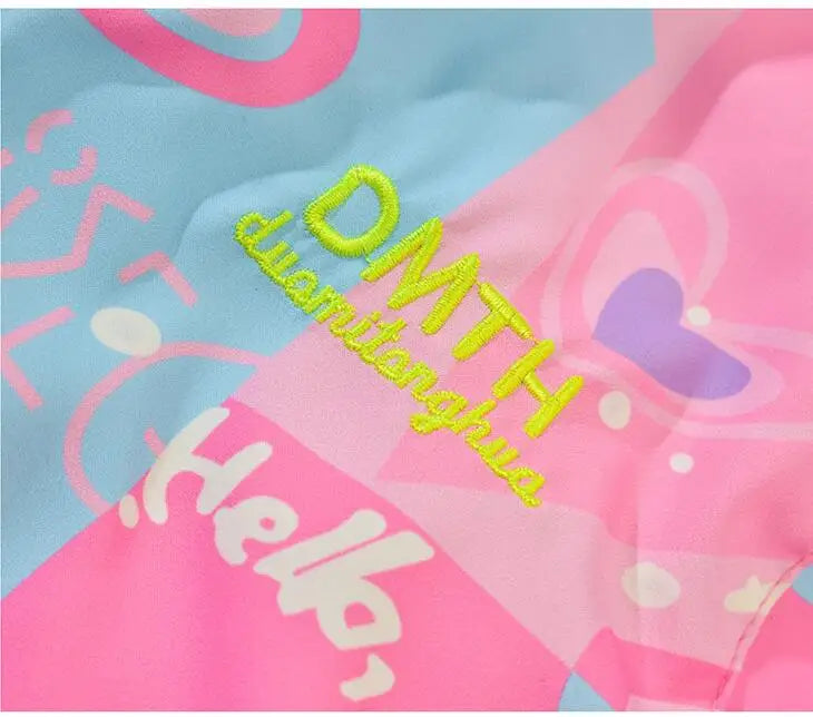 Korean Fashion Jacket For Girls Teenager Casual Gradient Hooded Coat Boys Blazer Spring Autumn Windproof Sweet Coats Windbreaker