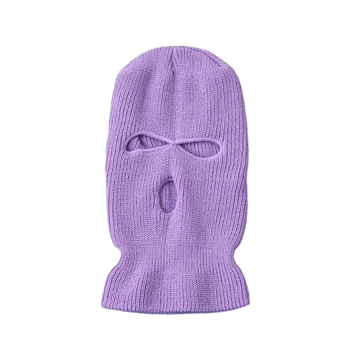Winter Motorcycle Windproof Full Face Knit Hats Ski Mask Men Warm Wool Balaclava embroidery Winter hats Knitted 3 Holes Ski Mask