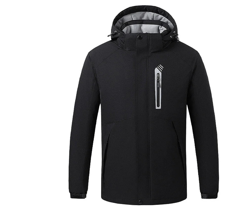 Heating Jackets Men Winter Warm Heated Windbreaker 8 Zones Electric Heated Coat Waterproof Coat Plus Size 5XL Outerwear Male
