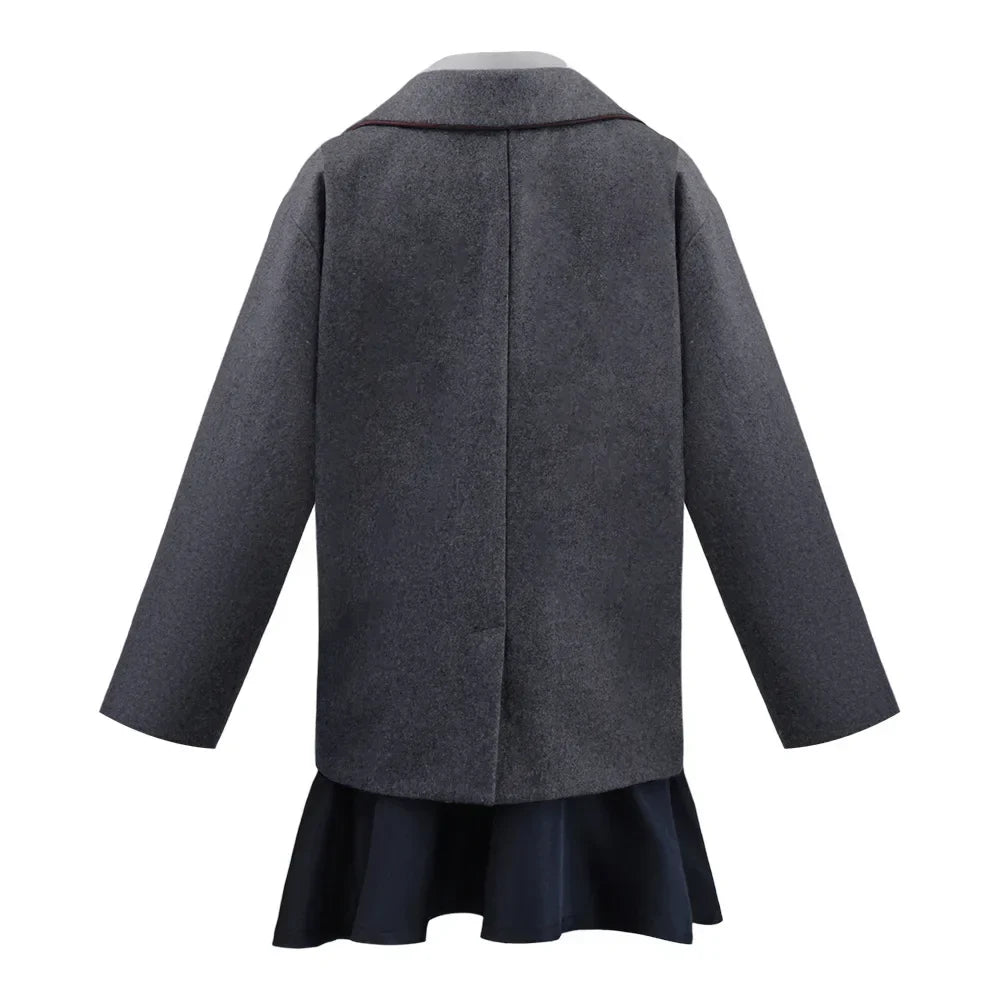 Movie Matilda Cosplay Costume School Uniform Coat Skirt Tie Roald Dahls Matilda the Musical Costume Suit Kids For Girls Women