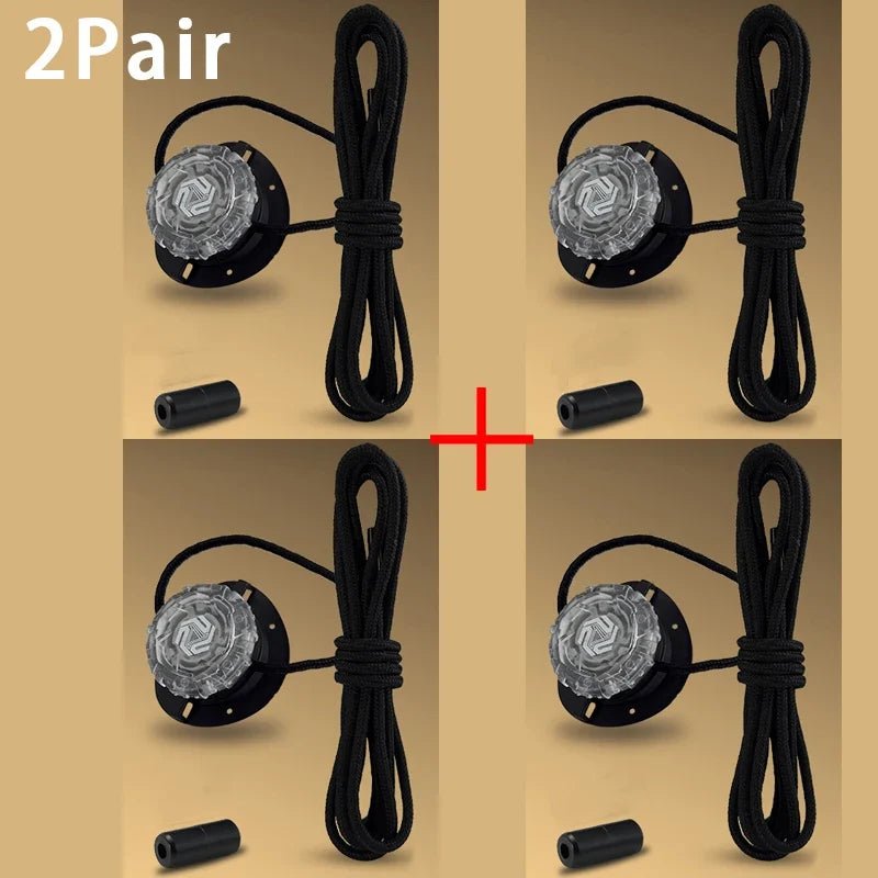 Fashion Swivel Buckle Laces Automatic Shoelace Without Ties Kids Adult Sneakers No Tie Shoe Laces Shoe Accessories 1Pair/2Pair