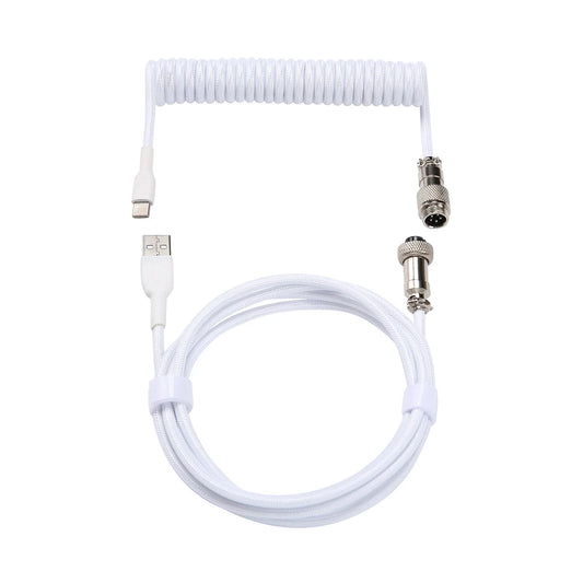 YUNZII Keynovo V3 Coiled Keyboard Cable with Aviator USB Connector for Type-C Mechanical Gaming Keyboard
