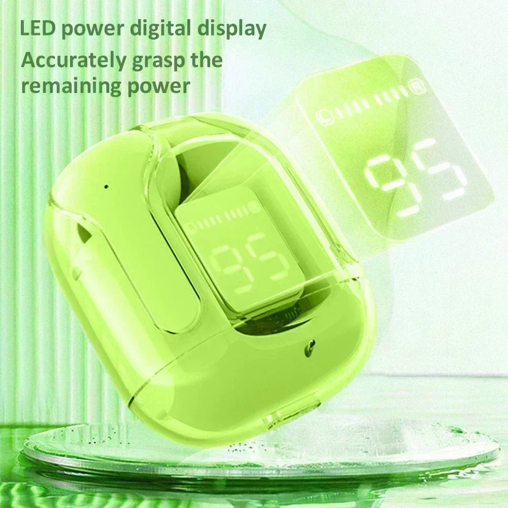 T2 Wireless Mini Earbuds LED Power Digital Display TWS Wireless Headset Stereo Bluetooth Headphones 5.3