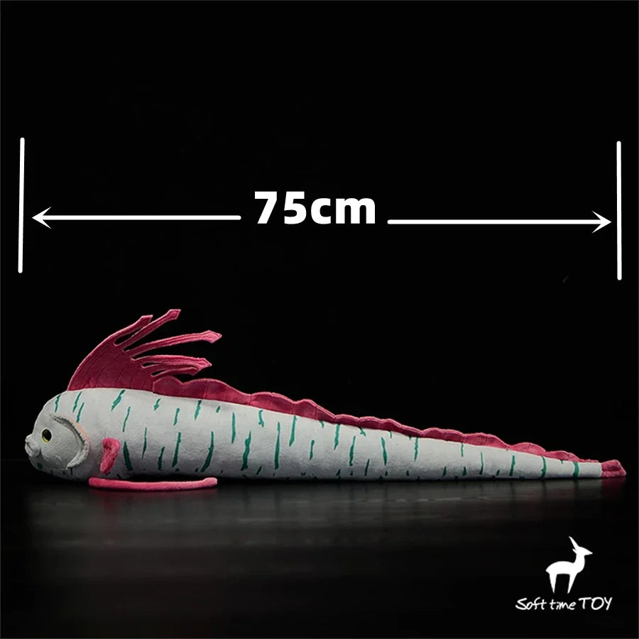 Oarfish High Fidelity Anime Cute Plushie Sea Serpent Plush Toys Lifelike Animals Simulation Stuffed Doll Kawai Toy Gifts For Kid