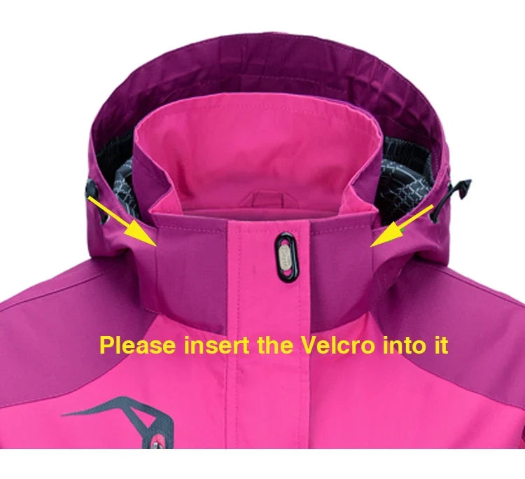 TRVLWEGO Women's Waterproof Hiking Jacket Windproof Windbreaker Camping Hunting Climbing Trekking Fishing Coat Outdoor Clothing