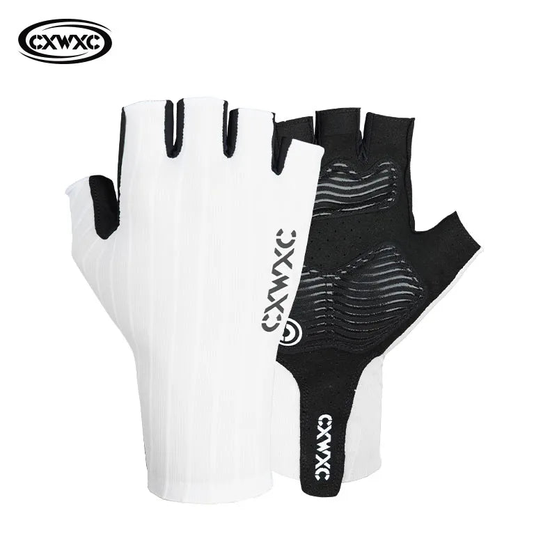 CXWXC Cycling Half Finger Gloves Men Women Breathable Anti-slip Glove Fitness Sport Training Gloves With Extended Wrist Guard