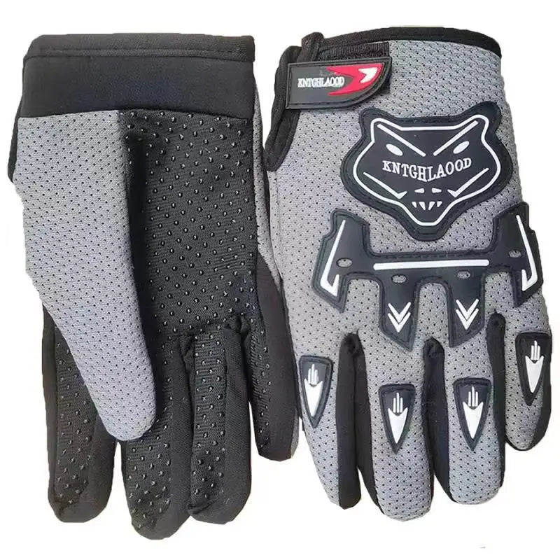 Kids Summer Full Finger Motorcycle Gloves Child Moto Luvas Motocross Leather Motorbike Guantes Children Kids Racing Moto Gloves