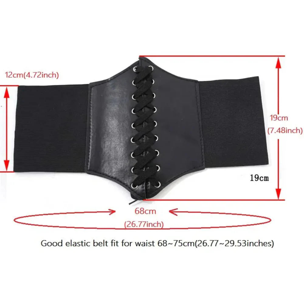 Punk Wide Kris Kros Leather Corset