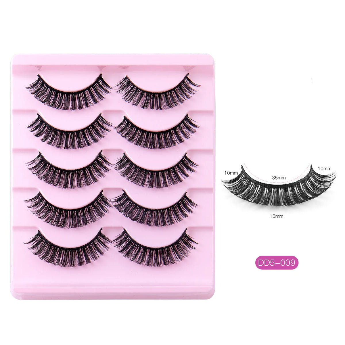 Fashion Russian Strip Lashes 2/5/10 Pairs 3D Mink Lashes Natural Eyelashes Dramatic False Eyelashes Wholesale Eyelash Extension