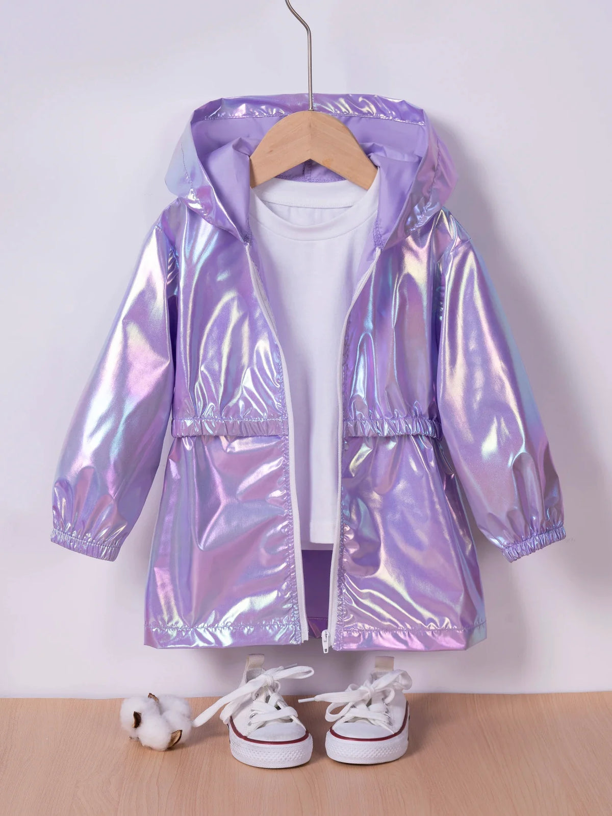 Girl's Spring and Autumn Children's Light and Thin Breathable Zipper Coat Jacket for Boys and Girls Fashion Thin Jacket