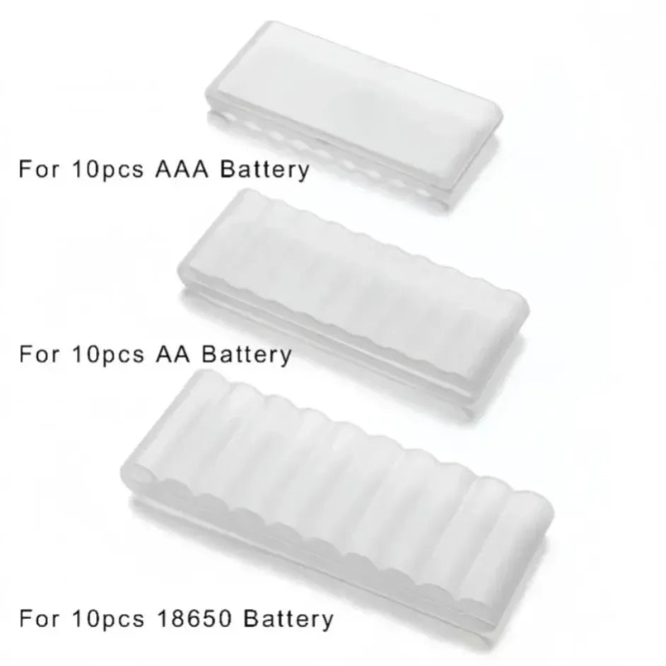 10 Slot Battery Storage Box Transparent 1PCS Battery Storage and Organizing Box for AAA/AA Plastic Battery Organizer Accessories