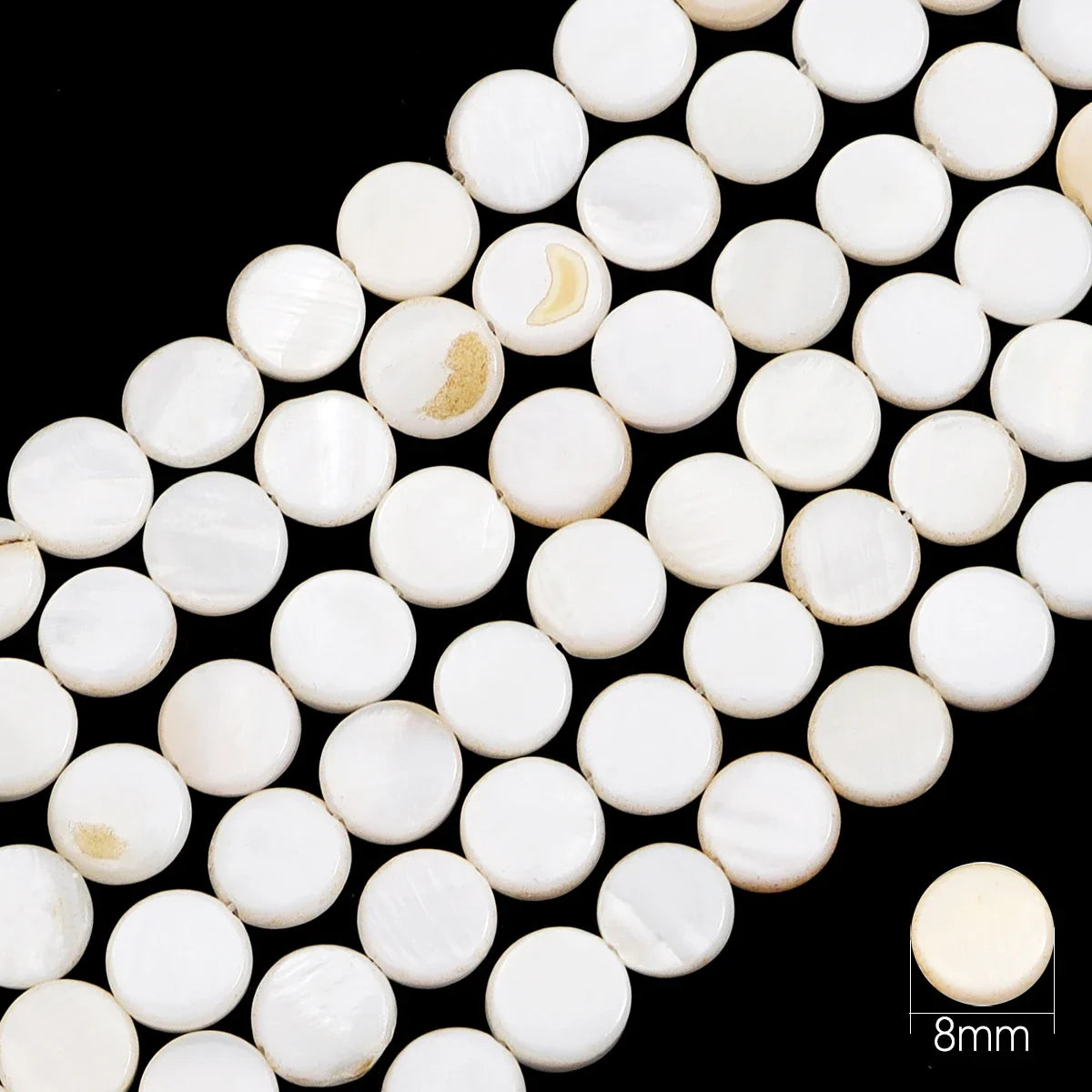 Natural Shell Beads Mother of Pearl Love Star Oval Round Flat Loose Spacer Beads for Jewelry Making DIY Charm Bracelet Necklace